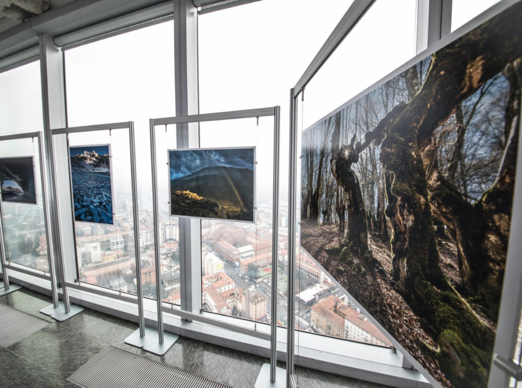 allestimento mostra fotografica